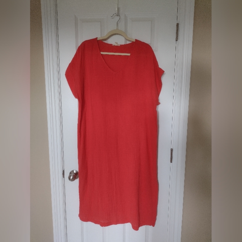 Eileen Fisher cotton gauze dress
